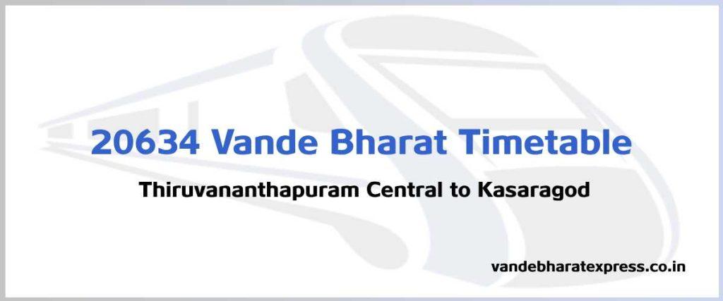 20634 Vande Bharat Timetable