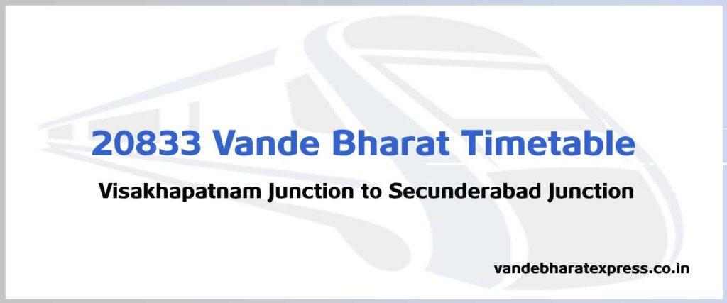 20833 Vande Bharat Timetable