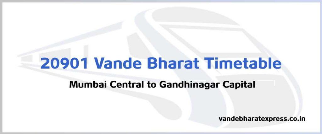 20901 Vande Bharat Timetable