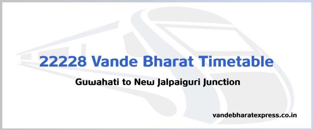 22228 Vande Bharat Timetable