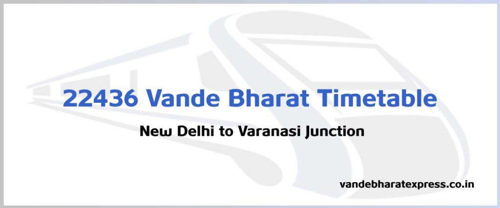 22436 Vande Bharat Timetable